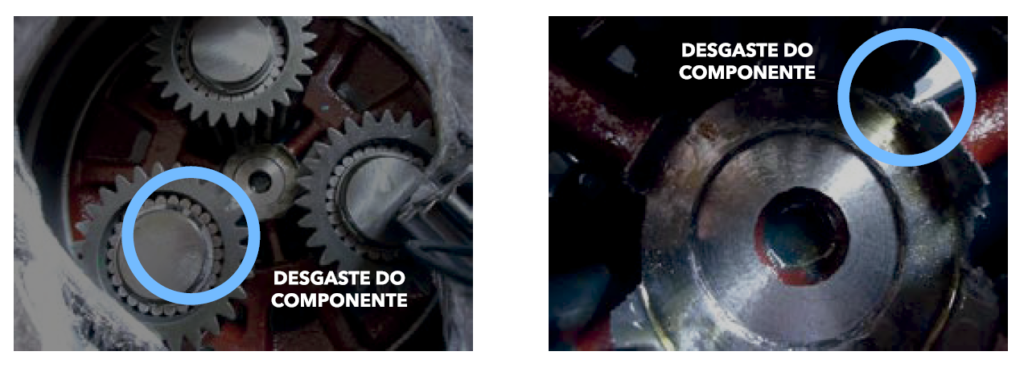 desgaste eixo dianteiro forwarder